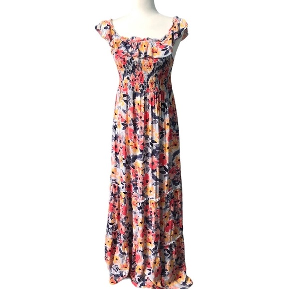 Ingrid & Isabel Dresses & Skirts - Isabel Maternity by Ingrid & Isabel Multi Floral Maxi Dress Size Medium